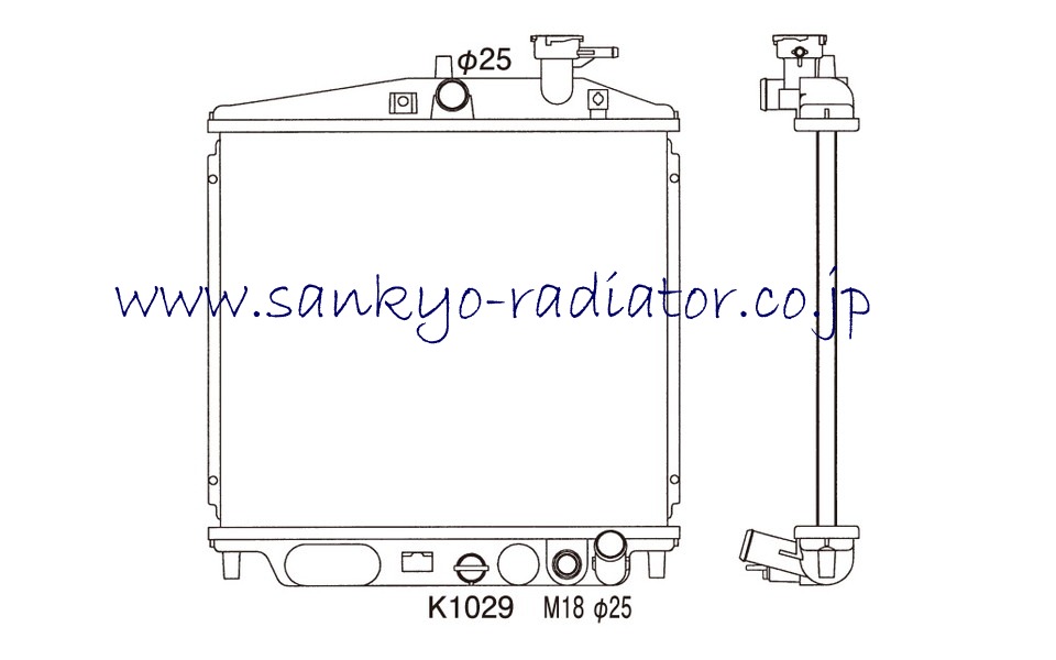 ラジエーター ホンダ トゥデイ JA1 E05A AT 1988年03月〜1990年03月 AT車用 参考純正品番：19010-PN4-901 AP-RAD-1219 国内優良メーカー リビルトラジエーター ホンダ トゥデイ JA1 E05A AT