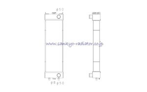 コマツ PC78US-10 ラジエーター #22P-03-21111