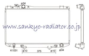 TOYOTA MARK2 MX83 RADIATOR 16400-42220